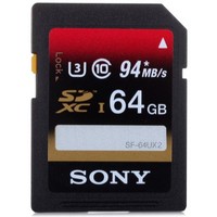 SONY 索尼 UHS-1 SDHC高速存储卡 Class10 64GB（读94MB/s、写45MB/s）+金士顿读卡器