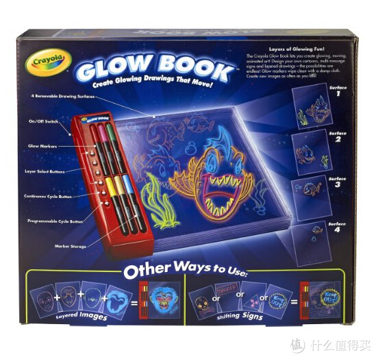 Crayola 绘儿乐 Glow 发光立体绘画板