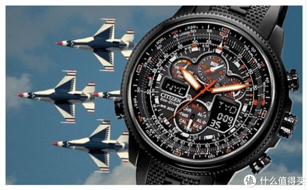 CITIZEN 西铁城 Navihawk A-T JY8035-04E 男款光动能腕表(5局电波、双显、计时)