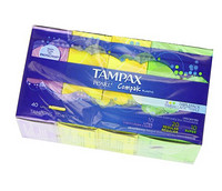 凑单品：TAMPAX 丹碧丝 Pearl Compak Plastic 珍珠塑料 短管 卫生棉条 混合装 40支*2