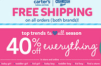 促销活动：Carter's 卡特 美国官网 夏季大清仓 精选童装