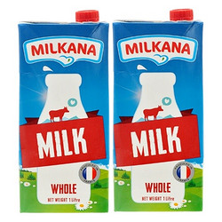 限华南：MILKANA 百吉福 全脂牛奶 1L*2