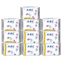 ABC 全日用透气排湿 棉柔卫生巾 10包(共80片)