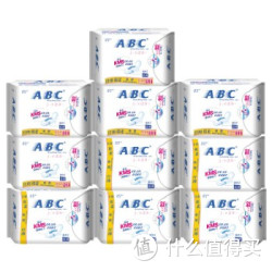 ABC 全日用透气排湿 棉柔卫生巾 10包(共80片)
