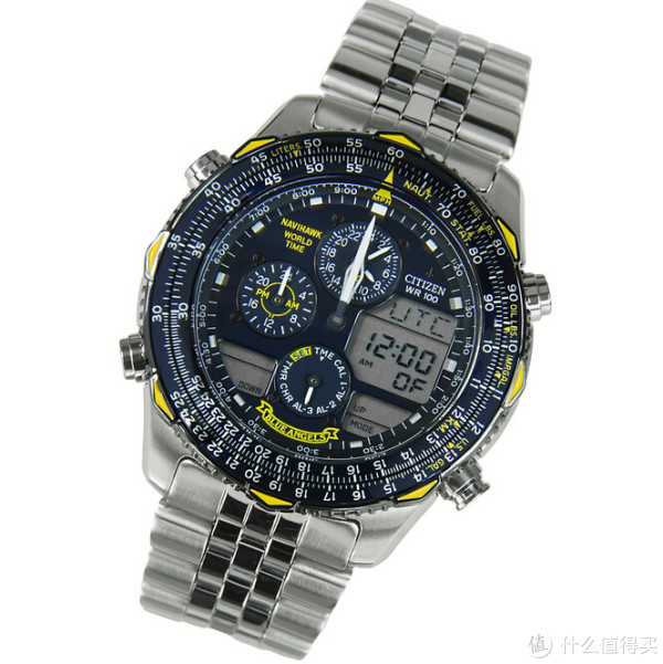 CITIZEN 西铁城 PROMASTER SKYHAWK 空中之鹰系列 BLUE ANGELS 蓝天使 JN0040-58L 男款光动能腕表