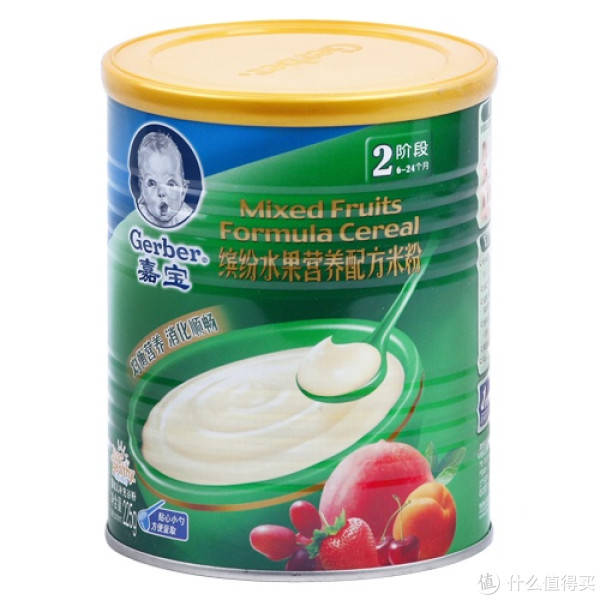 限华北:Gerber 嘉宝 二段缤纷水果营养米粉 225g*3(6-36个月)