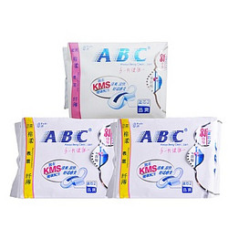 ABC 日用卫生巾2包+夜用卫生巾1包