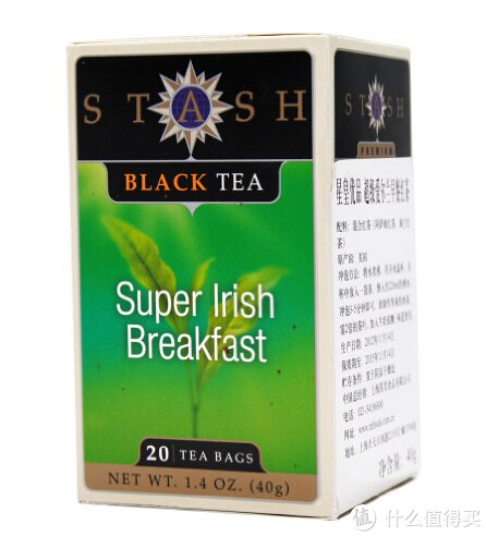 STASH 星皇优品 超级爱尔兰早餐红茶 20袋(美国进口)