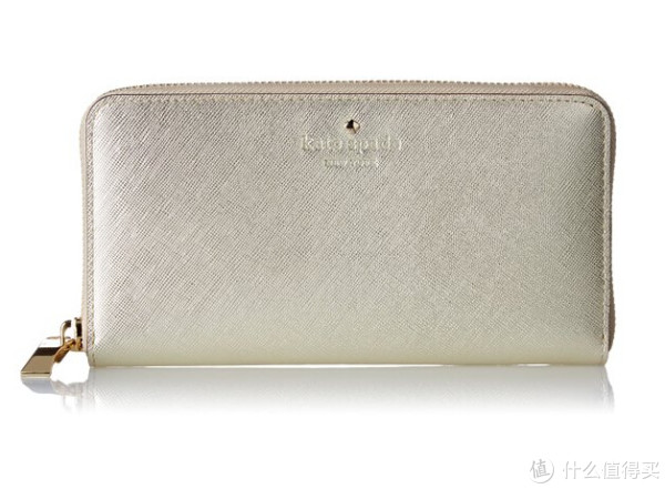 kate spade NEW YORK 凯特·丝蓓纽约 Cherry Lane Lacey 女士真皮手拿包 金色款