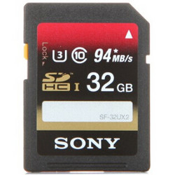 SONY 索尼 UHS-3 SDHC高速存储卡 Class10 32GB（读94MB/s、写60MB/s）