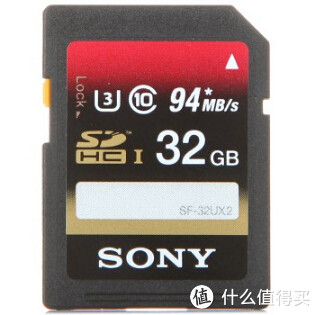 SONY 索尼 UHS-3 SDHC高速存储卡 Class10 32GB（读94MB/s、写60MB/s）