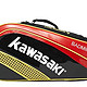 KAWASAKI 川崎 TCC-8626 专业羽毛球包（6支装、红/金配色）