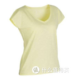 DECATHLON 迪卡侬  YF TRIBORD 女士运动短袖T恤 浅黄色