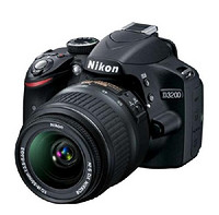 新低价：Nikon 尼康 D3200 单反套机（含18-55mm VR II镜头）