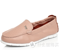 茵奈儿 粉色牛皮女鞋 