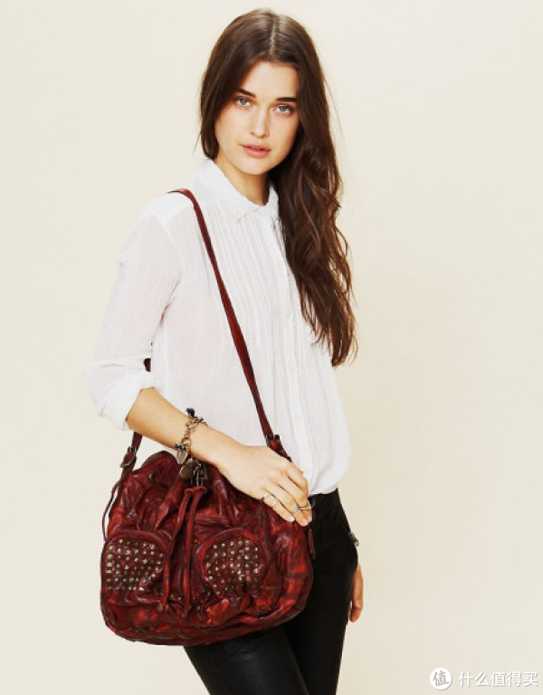 FRYE Brooke Drawstring Novelty 复古单肩包