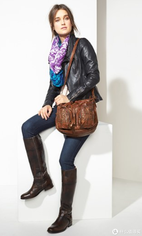 FRYE Brooke Drawstring Novelty 复古单肩包