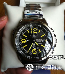 SEIKO 精工 Adventure-Solar Classic SSC093 男士太阳能腕表