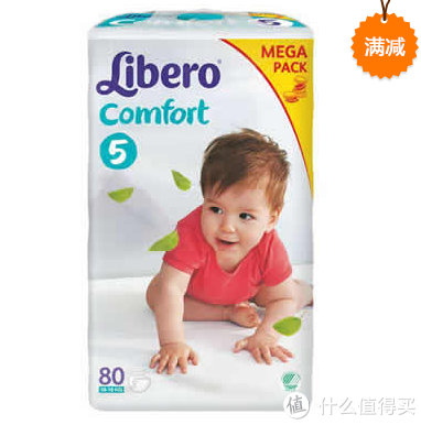 移动端：Libero 丽贝乐 婴儿纸尿裤5号 L80片