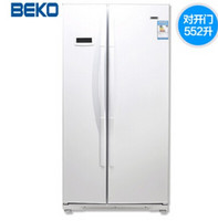 BEKO 倍科 GNEV122 对开门冰箱 552L+WCB75107 滚筒洗衣机 5.2kg 