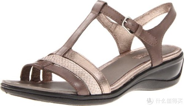 ecco 爱步 Sensata T-Strap 女款真皮凉鞋