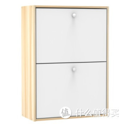 HOME SHUANGJIAN 双箭 SJ-1211 雅思双门翻斗鞋柜 木纹色