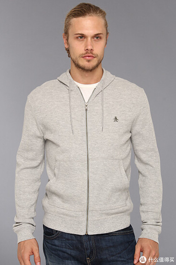 Original Penguin Waffle Hoodie 男士带帽卫衣
