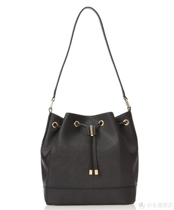 Calvin Klein Saffiano Mini Drawstring 女士真皮水桶包