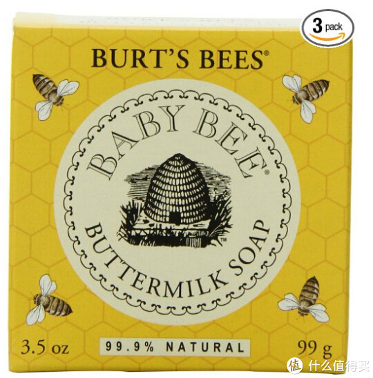 凑单品：Burt's Bees 小蜜蜂 Buttermilk Soap 婴儿牛奶润肤皂（3只装）