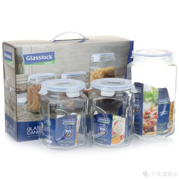 限地区:Glasslock 三光云彩 IJ534 玻璃保鲜盒三件套装