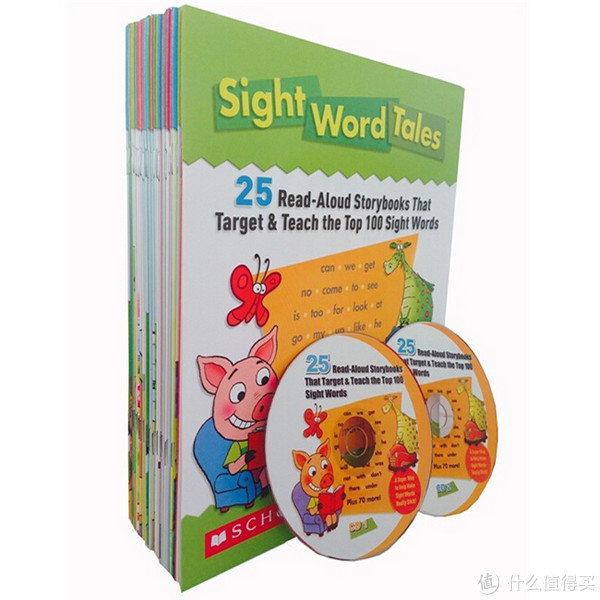 《Sight Word 英语启蒙高频词绘本》（25本，2张光盘）+小饼干拼字游戏