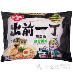 Nissin 出前一丁 高品质即食面 黑蒜油猪骨汤味 100g 
