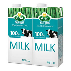 限华南：Arla 爱氏晨曦 低脂牛奶1L*2盒 