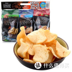 Papatonk 啪啪通 虾片 原味海苔味冬阴功味组合装 85g*3/包