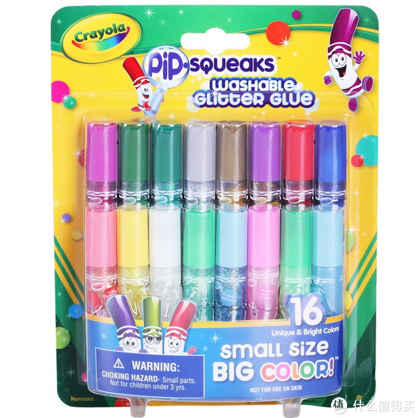 Crayola 绘儿乐 69-4200 短杆胶水笔 16色