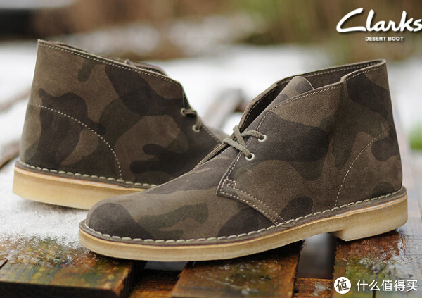 Clarks 其乐 Desert Boot 真皮男款沙漠靴 迷彩款
