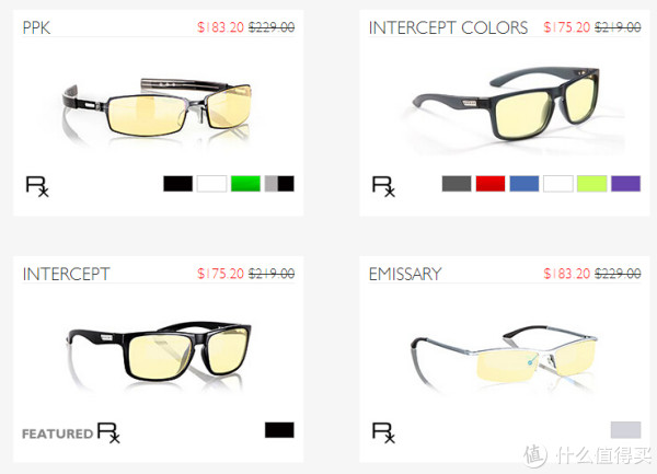海淘活动:GUNNAR美国官网 PRESCRIPTION EYEWEAR 定制系列