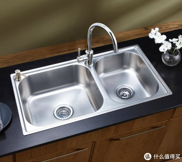 MOEN 摩恩 双槽水槽套装(28117SL+70211+7029SL) 899元包邮(999-100)