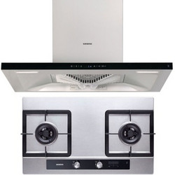 SIEMENS 西门子 LC45SK923W+ER75K253MP 欧式吸油烟机（金属银色）