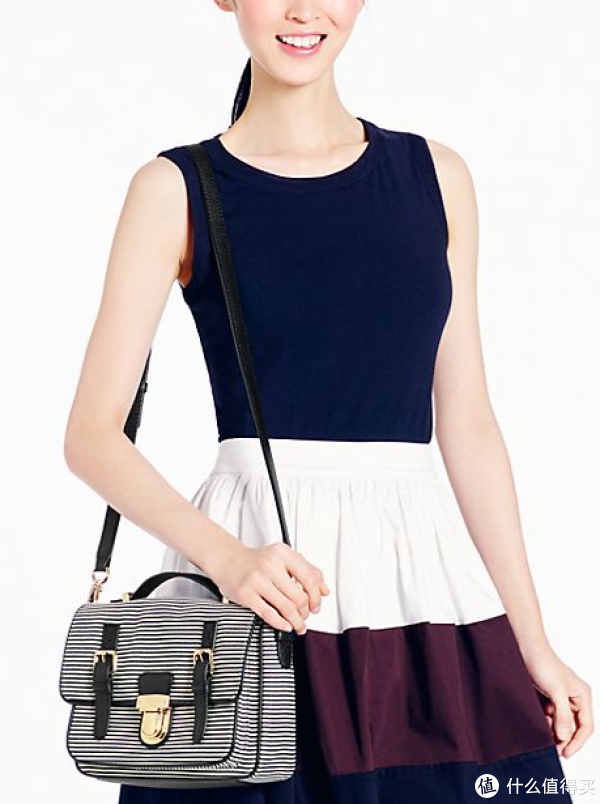 kate spade NEW YORK Lola Avenue Fabric Lia 女款条纹手提包