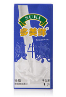 限地区：SUKI 多美鲜 全脂牛奶 1L*2