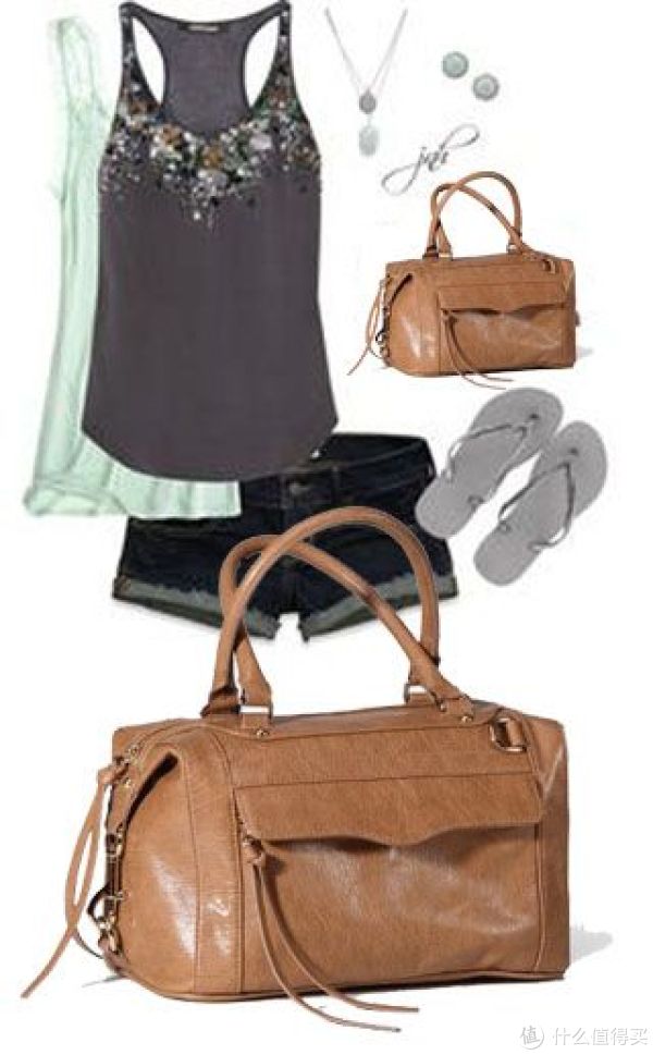 新补货:REBECCAMINKOFF MAB Mini 女款真皮手提包