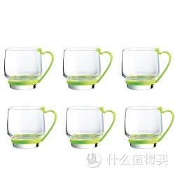 Luminarc 乐美雅 G6716 迪瓦利钢化玻璃热饮把杯 250ml 6只装