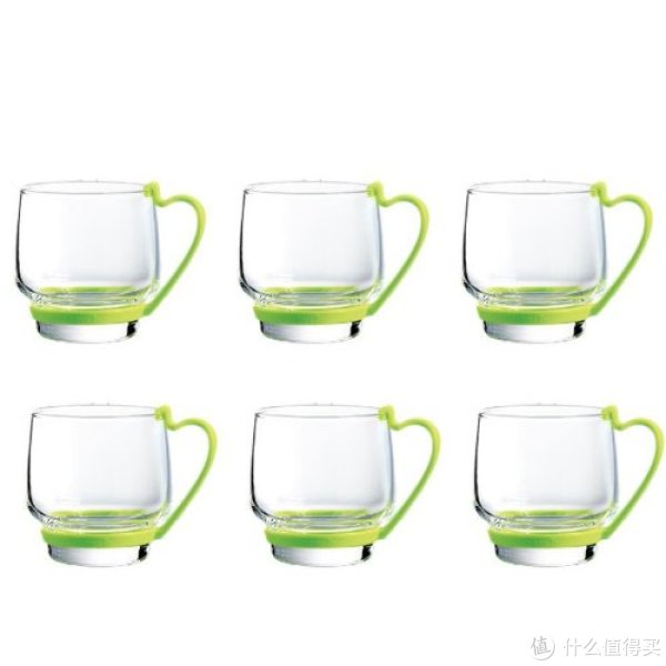 Luminarc 乐美雅 G6716 迪瓦利钢化玻璃热饮把杯 250ml 6只装