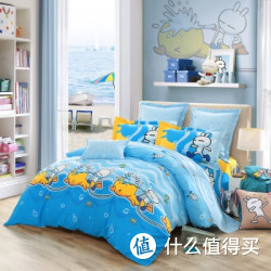 LOVO 罗莱家纺 全棉斜纹四件套 乐享水世界(加大1.8米)