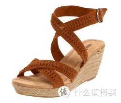 MINNETONKA 迷你唐卡 Haley Wedge 女款真皮坡跟鞋