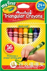 凑单品：Crayola 绘儿乐 16色可水洗三角蜡笔
