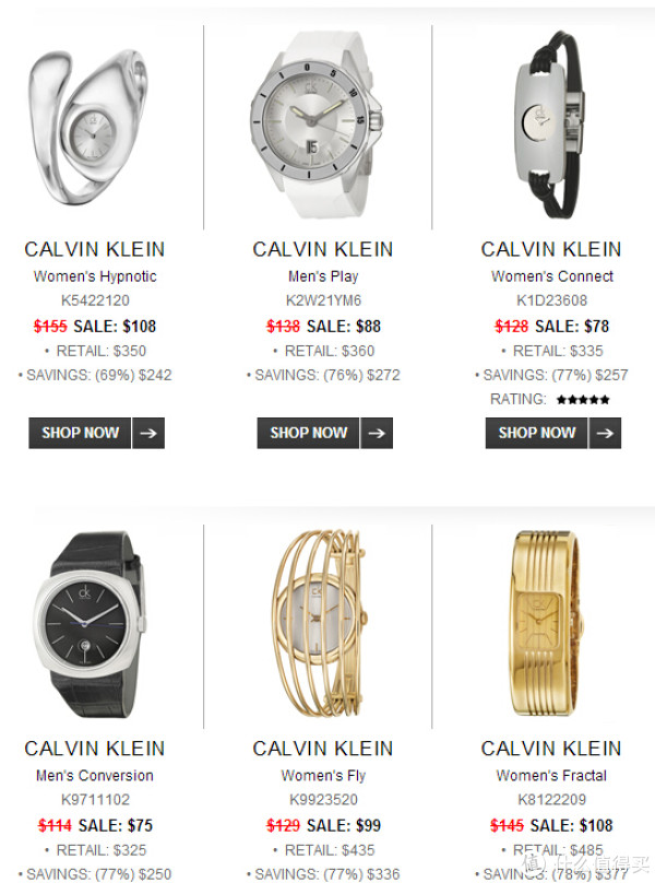 海淘活动:Ashford Calvin Klein 精选腕表和饰品