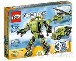 LEGO 乐高 创意百变组 31007  百变动力机器人 