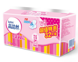 kotex 高洁丝 丝薄棉柔 日用 240mm*32片